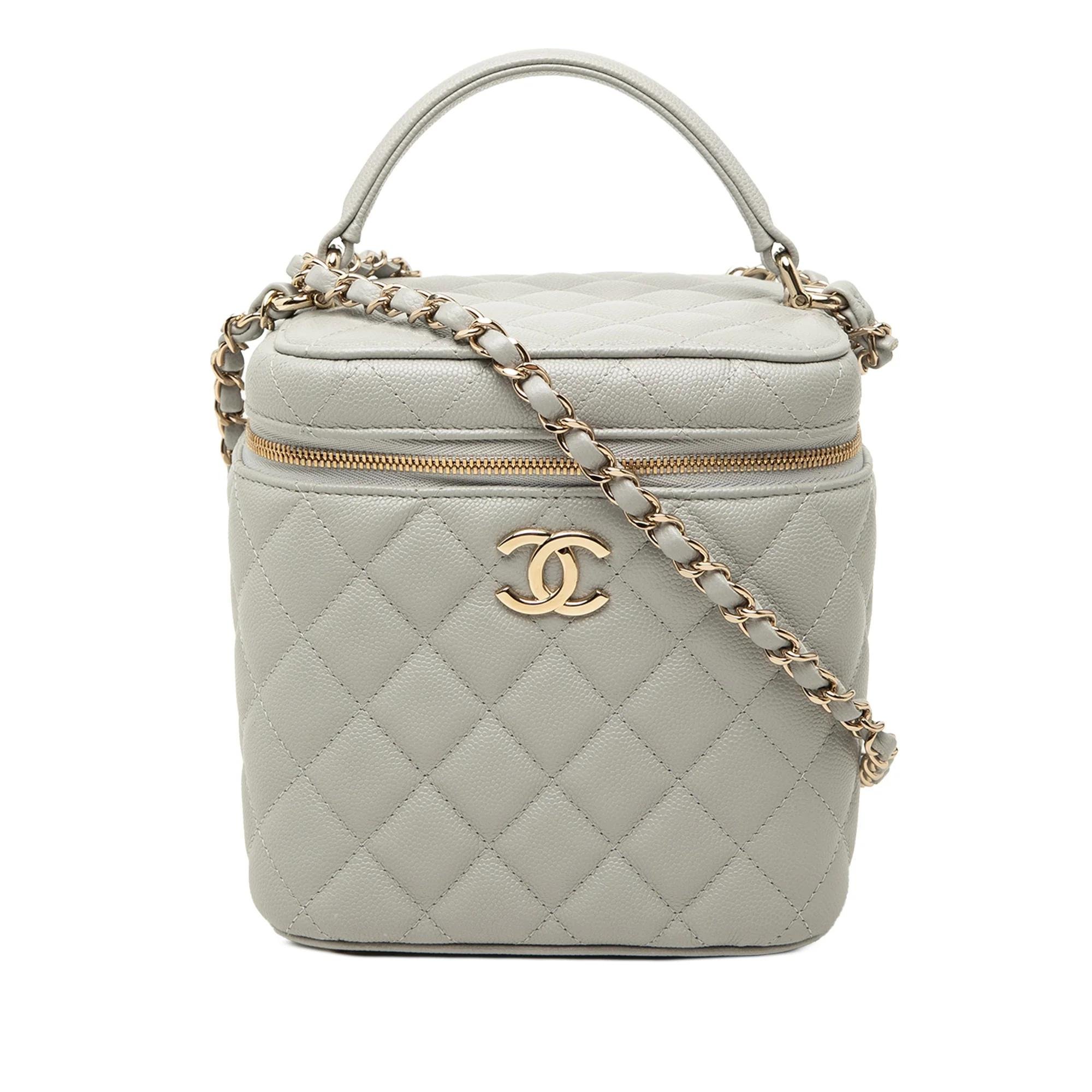 Vanity leather handbag