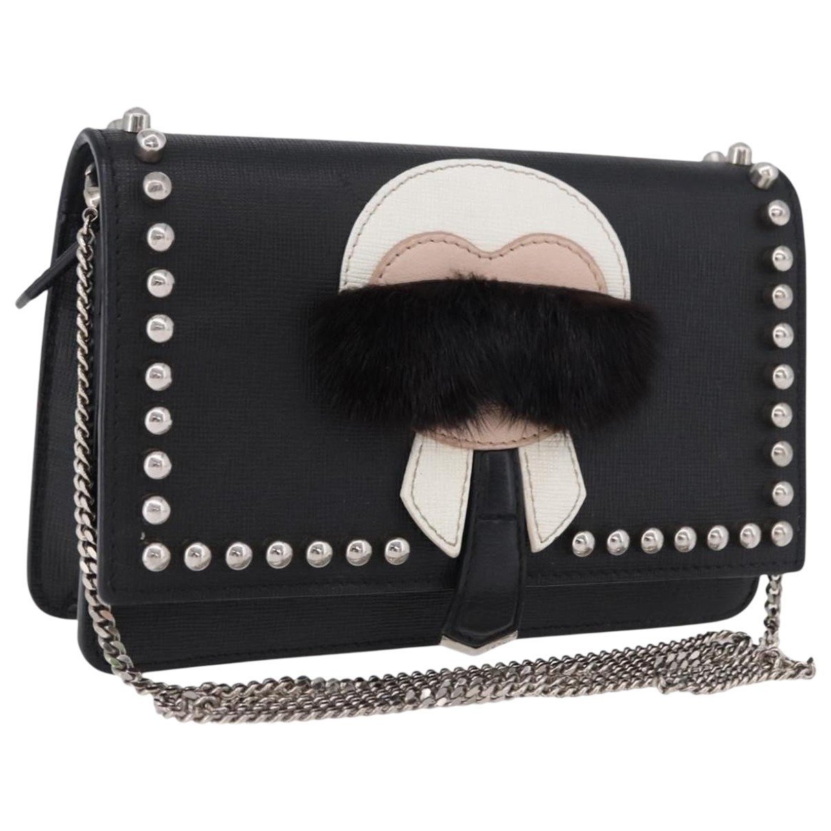Baguette Chain leather crossbody bag