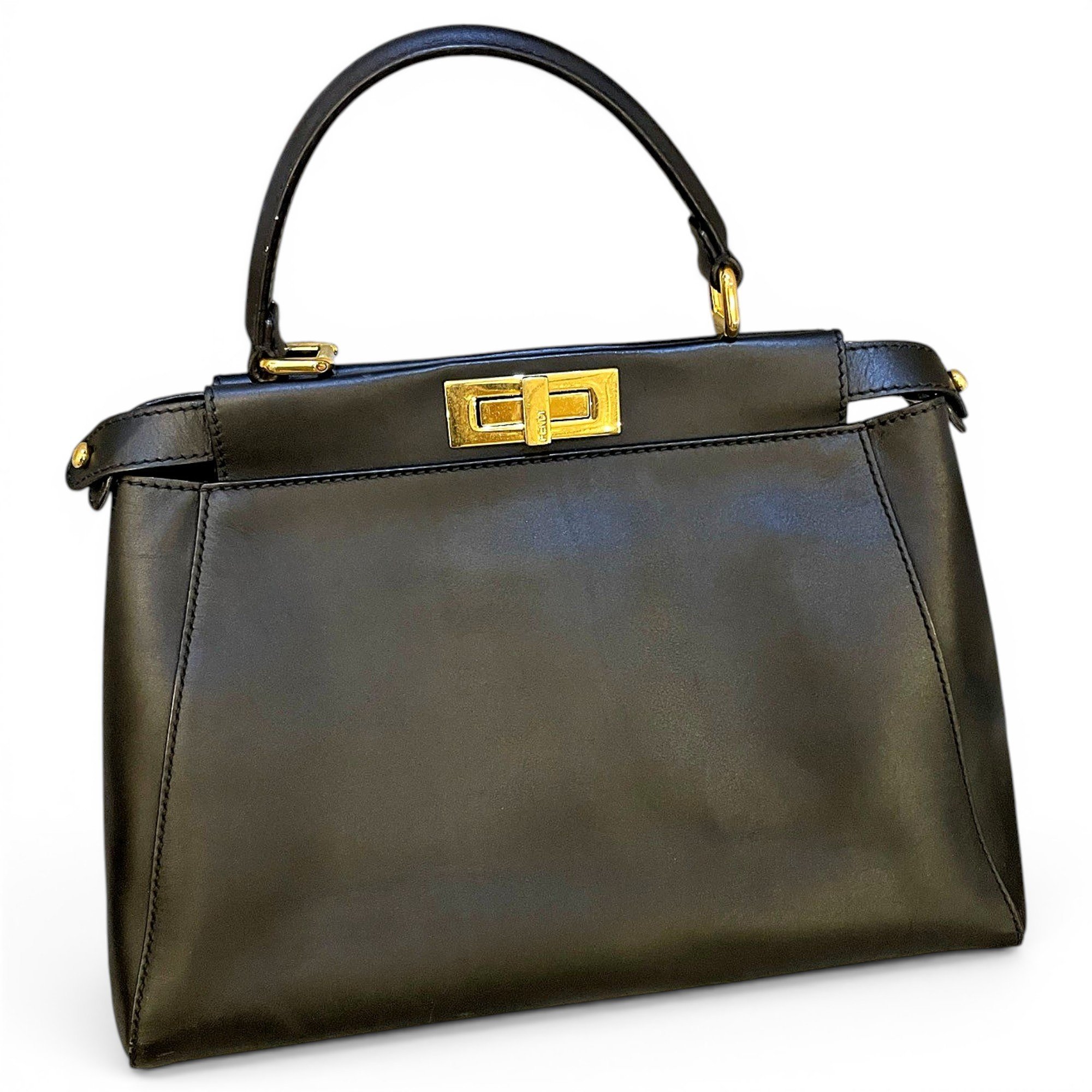Peekaboo leather handbag