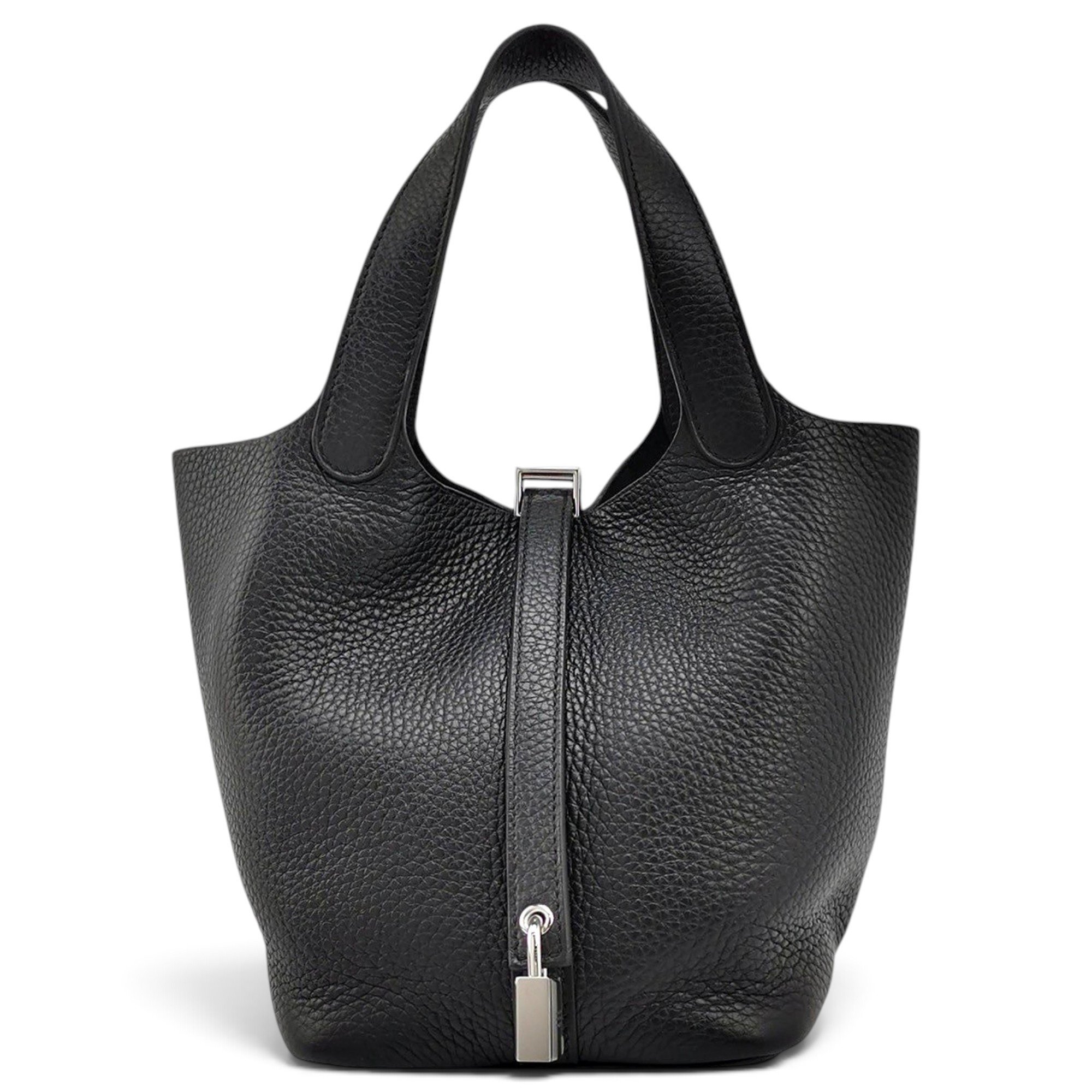 Picotin leather tote
