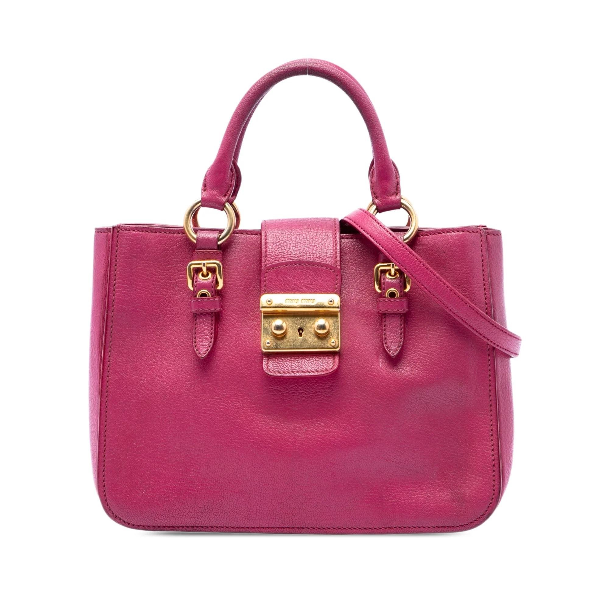 Madras leather handbag