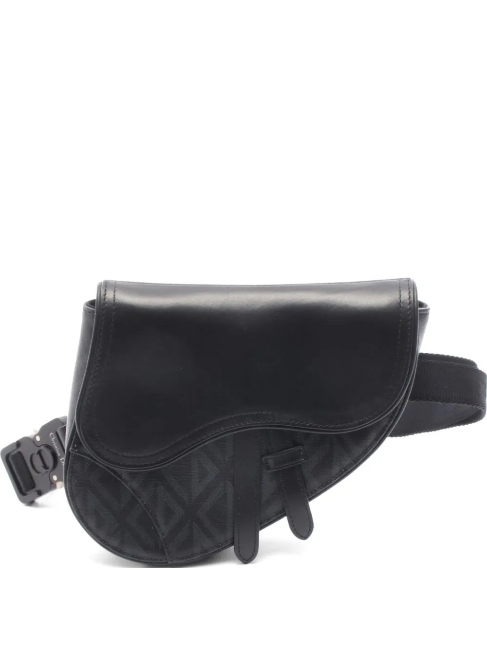 Dior 2010s mini Saddle CD Diamond belt bag