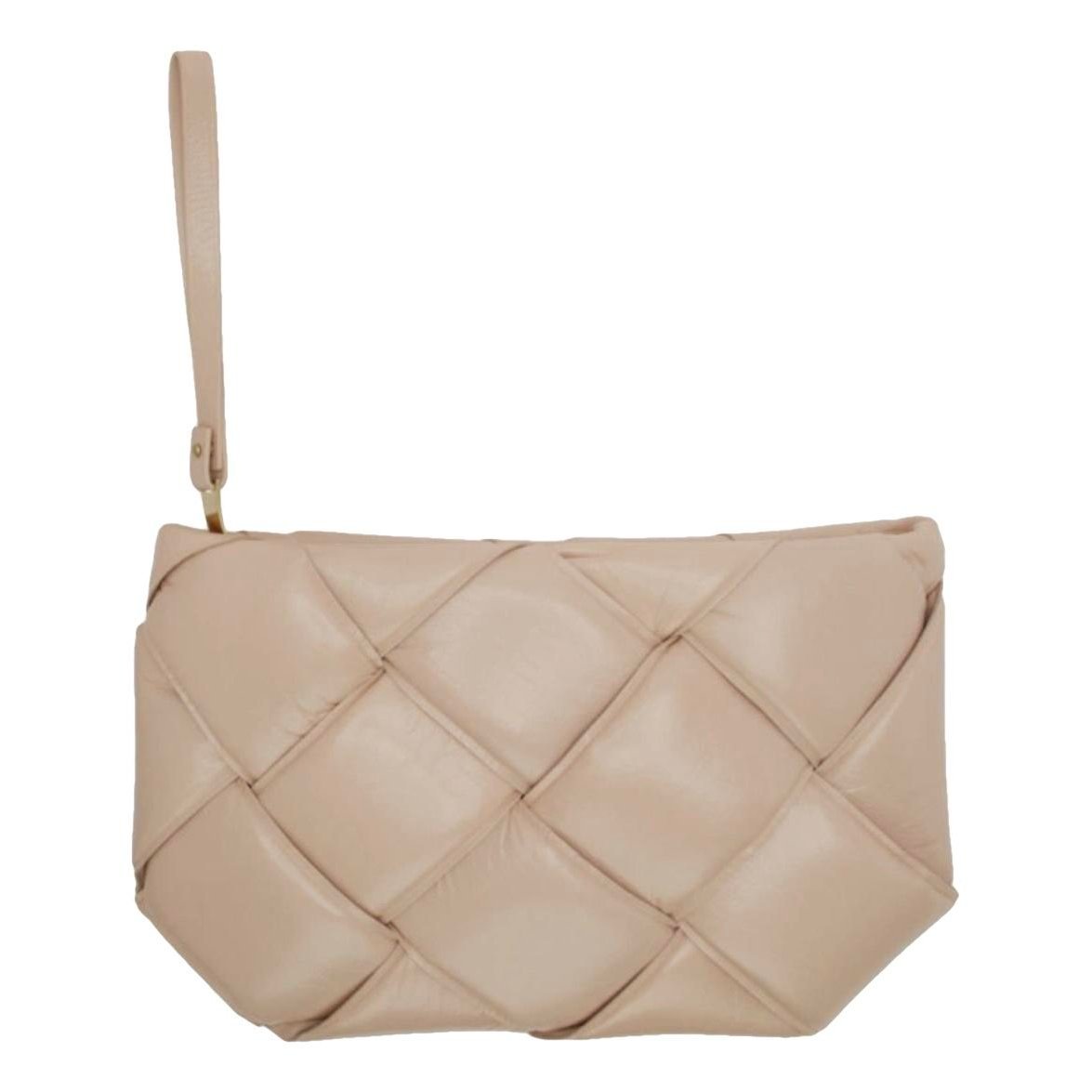 Leather clutch bag