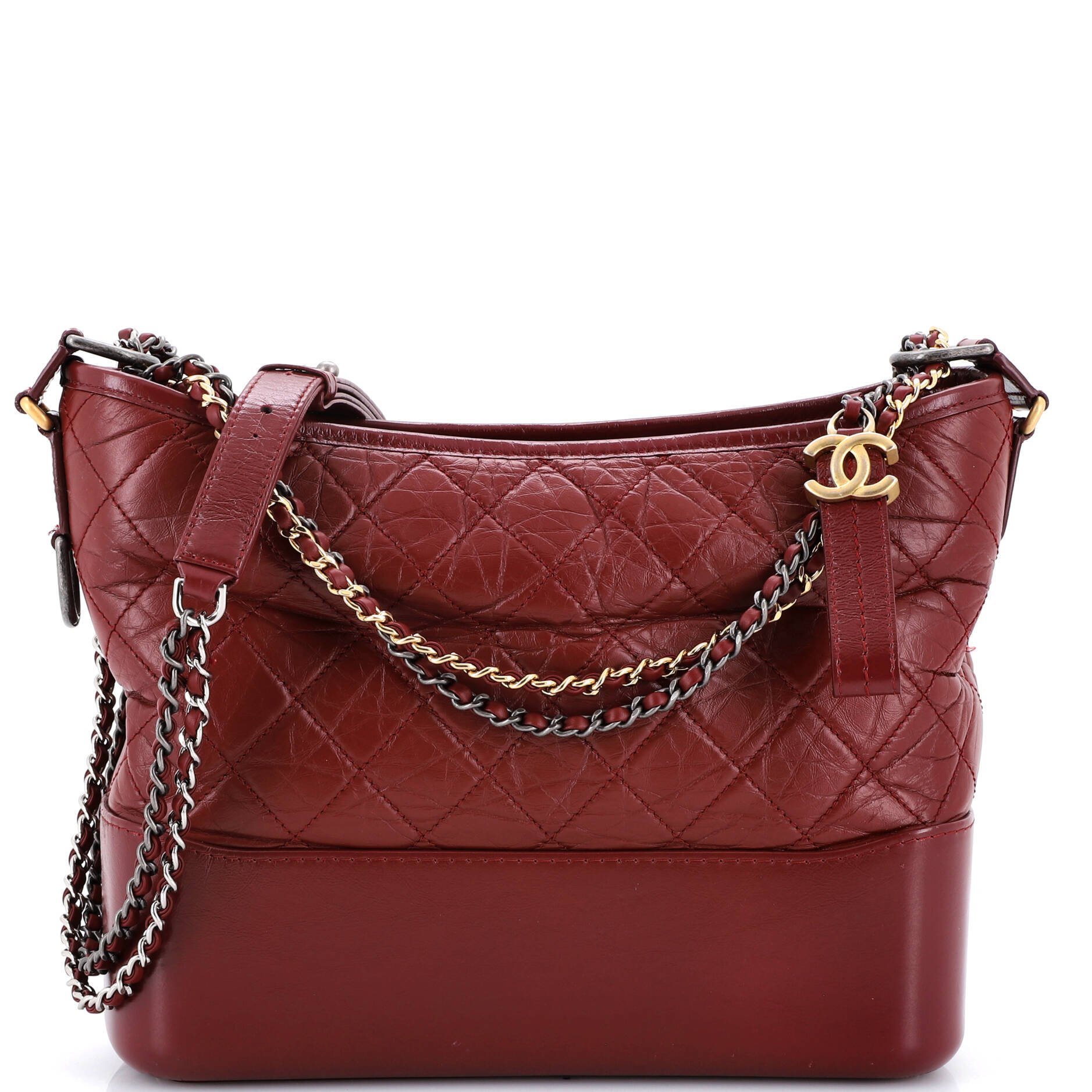 Gabrielle Hobo Quilted Aged Calfskin Medium