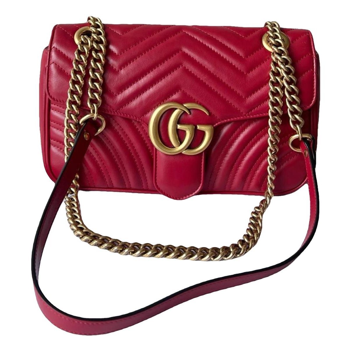 GG Marmont Flap leather crossbody bag