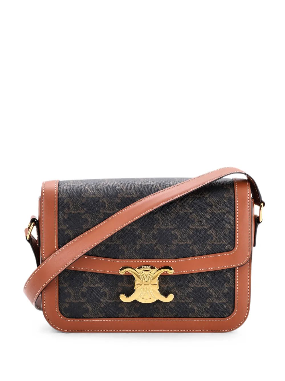 Triomphe Triomphe Coated Canvas Medium shoulder bag