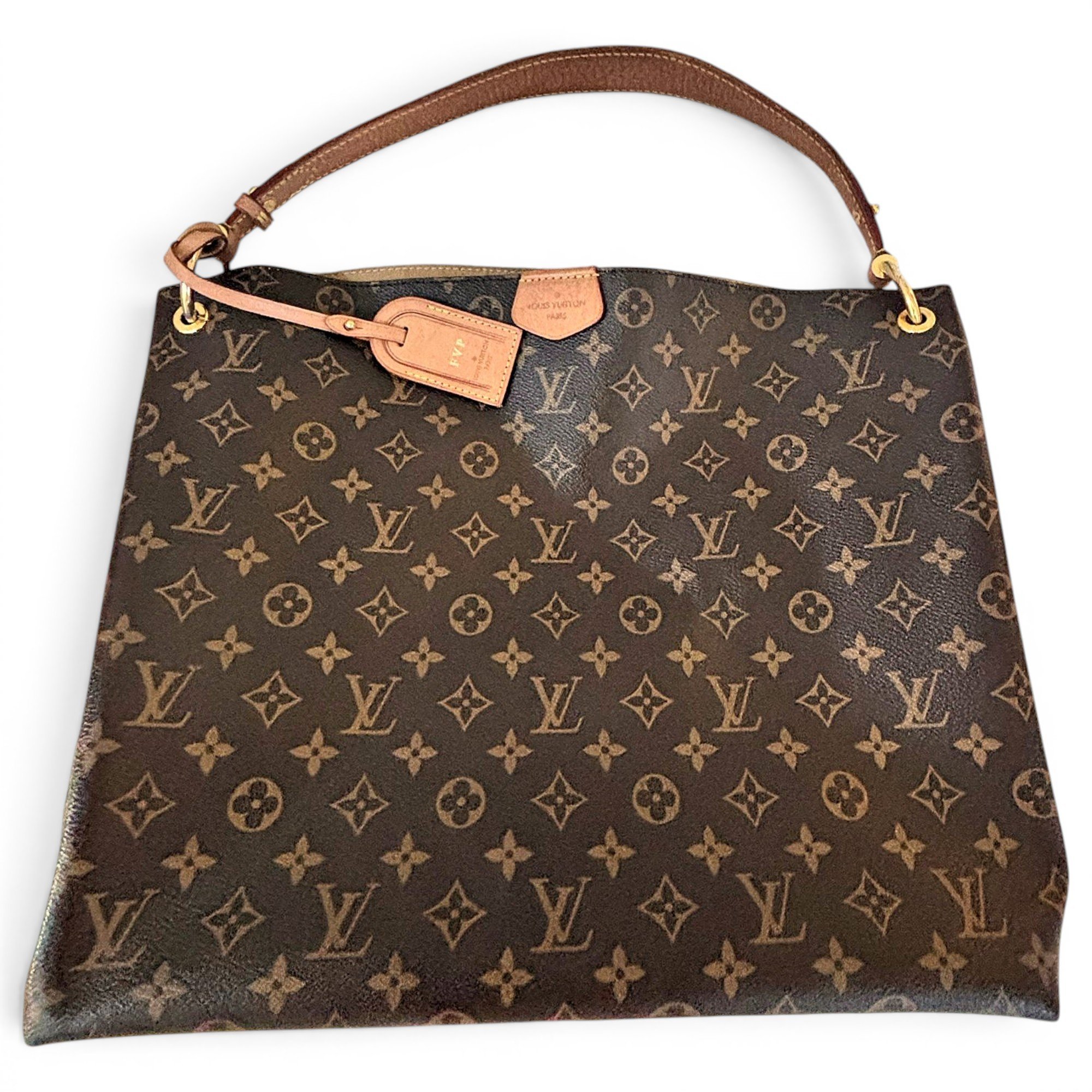Graceful leather handbag