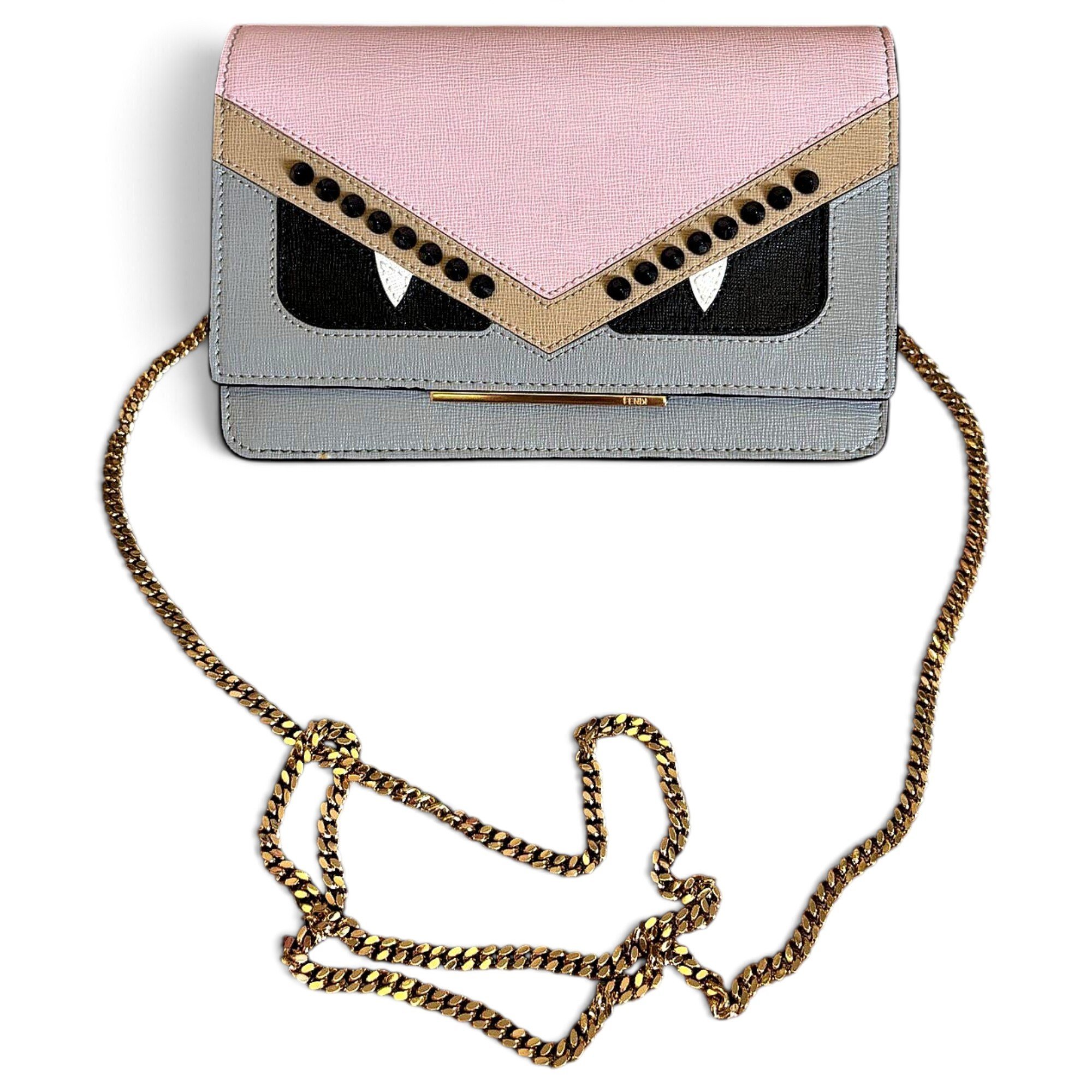 Leather clutch bag