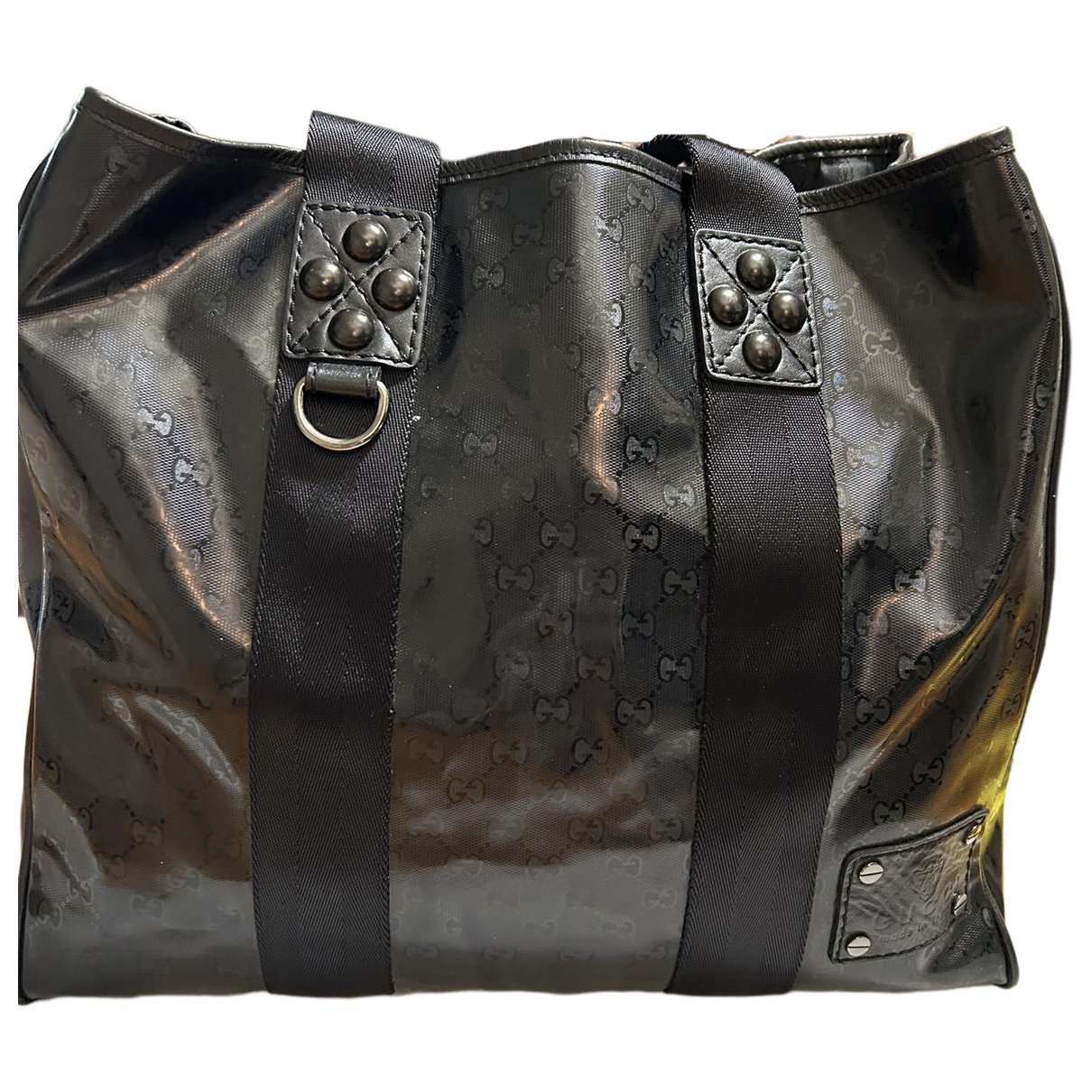 Patent leather tote