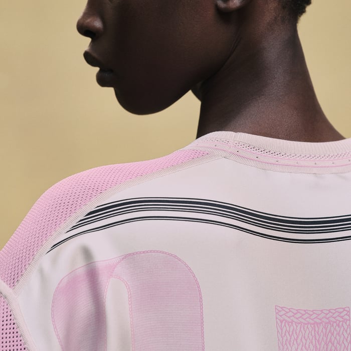 Gris Pierre De Lune "Bride a Bloc" Long-sleeve Sweater