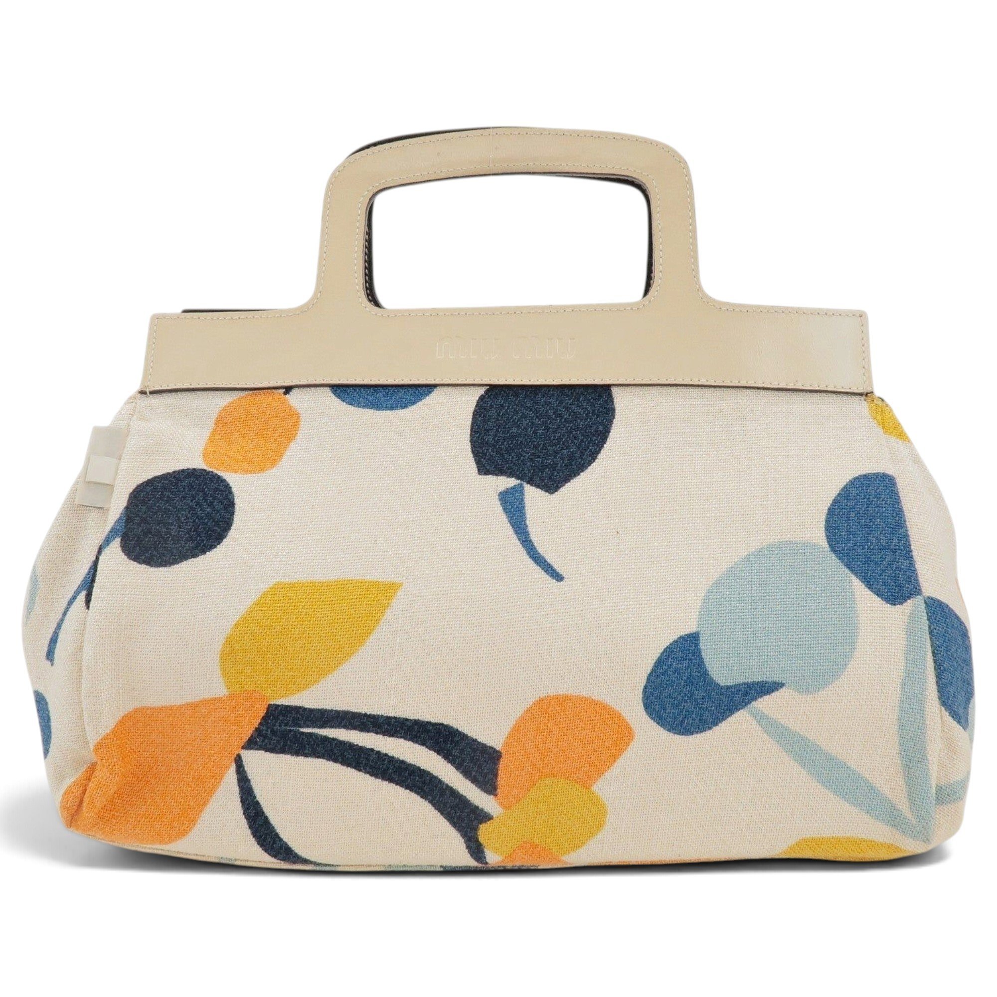 Madras leather handbag