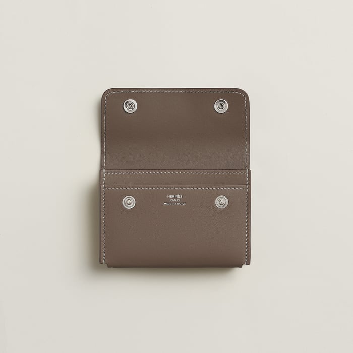 Étoupe Hermèsnap Card Holder