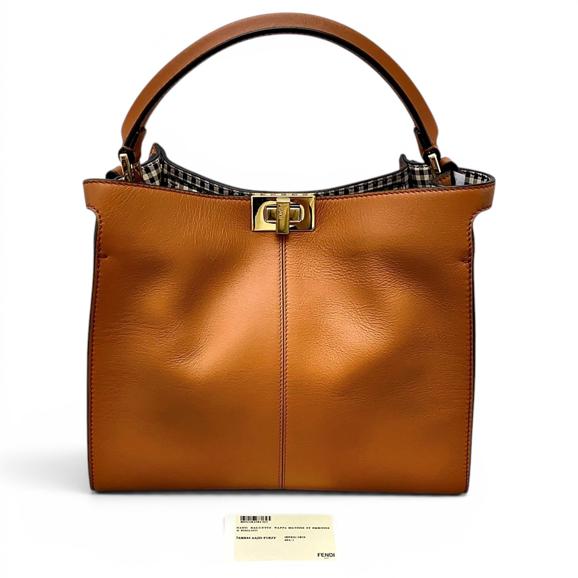 Peekaboo leather handbag
