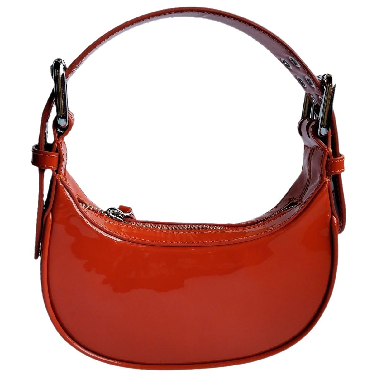 Patent leather handbag