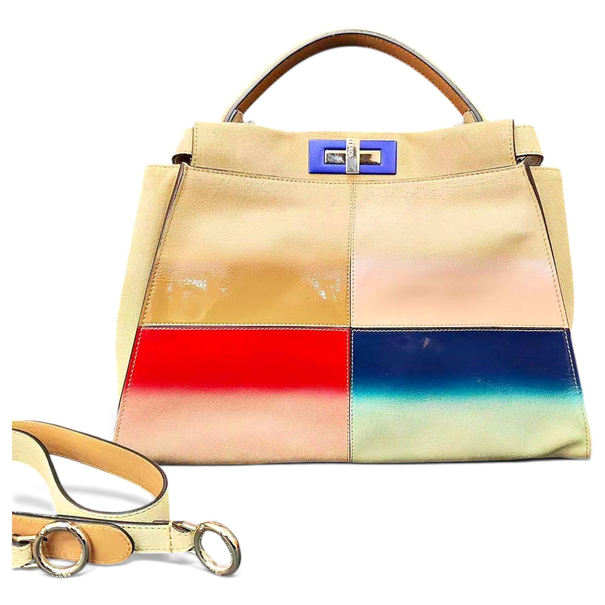 Peekaboo leather handbag