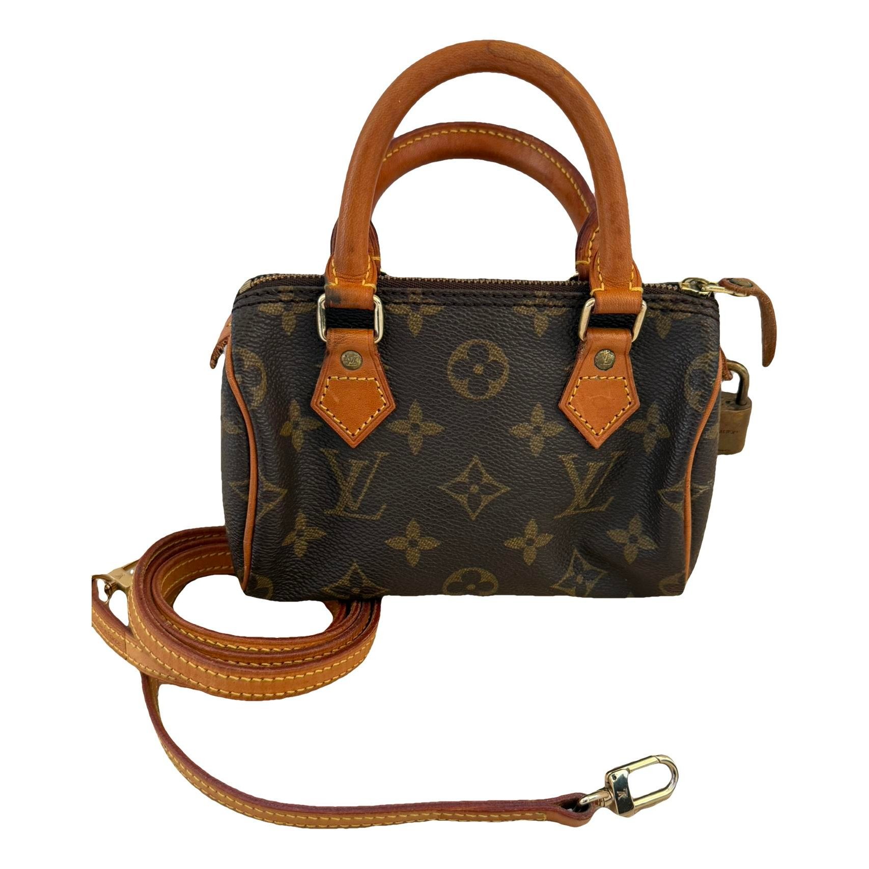 Nano Speedy / Mini HL leather handbag