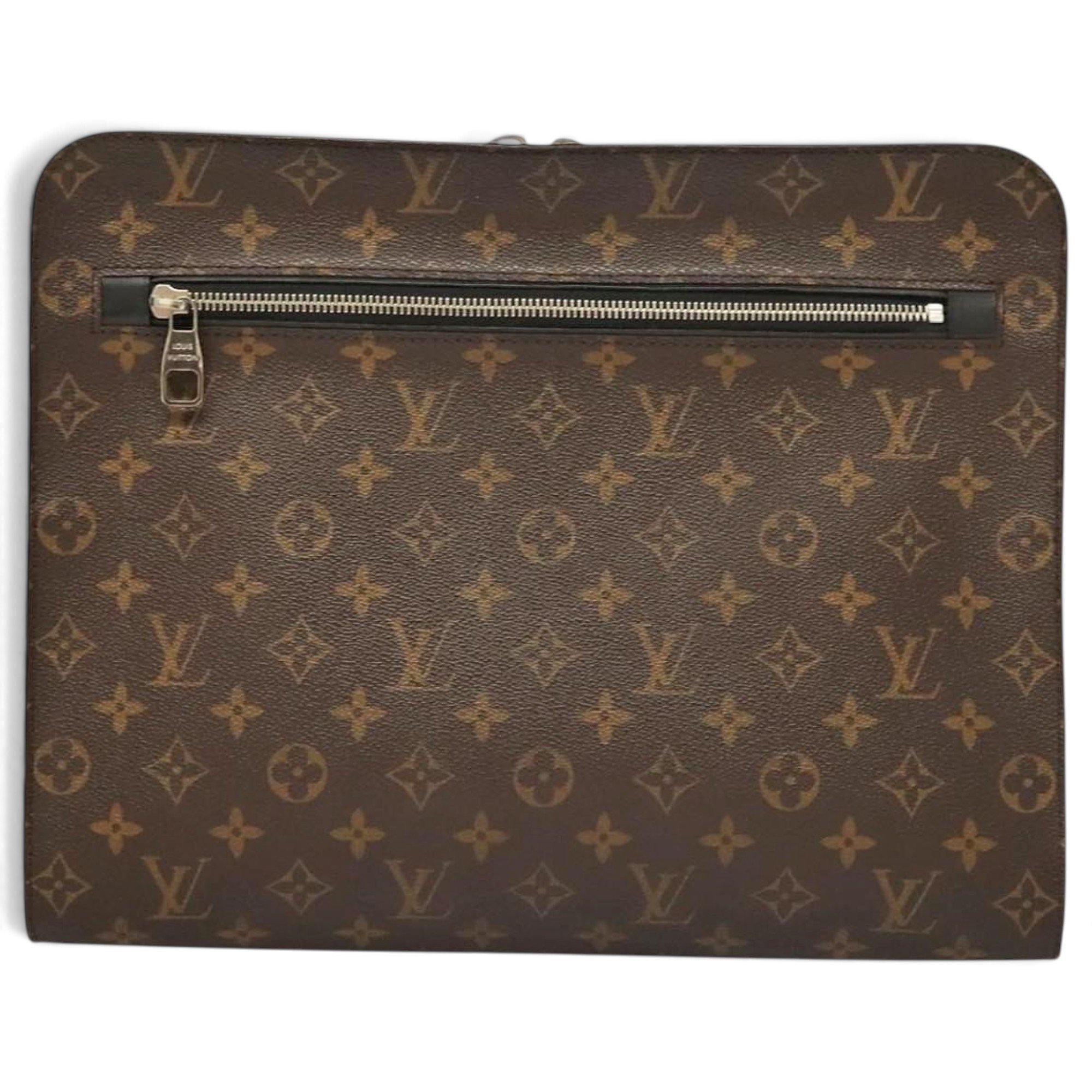 Leather clutch bag