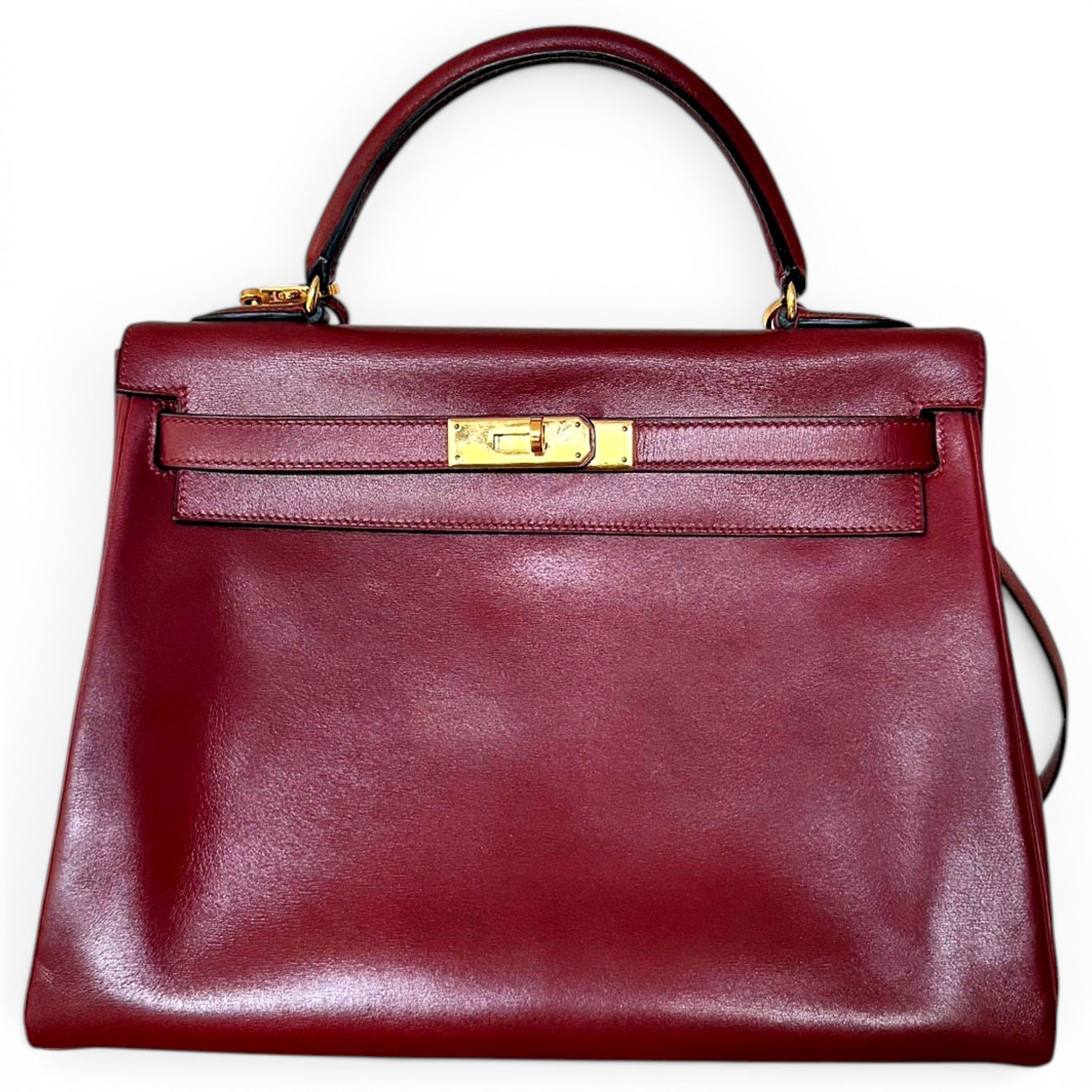 Kelly 32 leather handbag