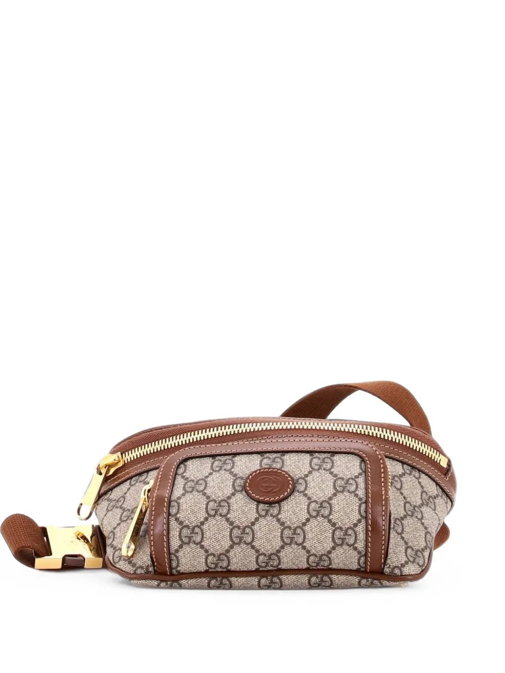 Interlocking G Patch GG Coated Canvas Large belt bag