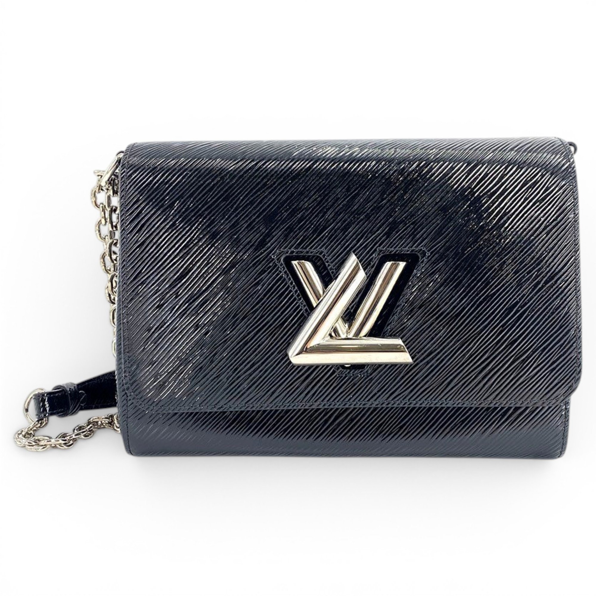Twist leather handbag