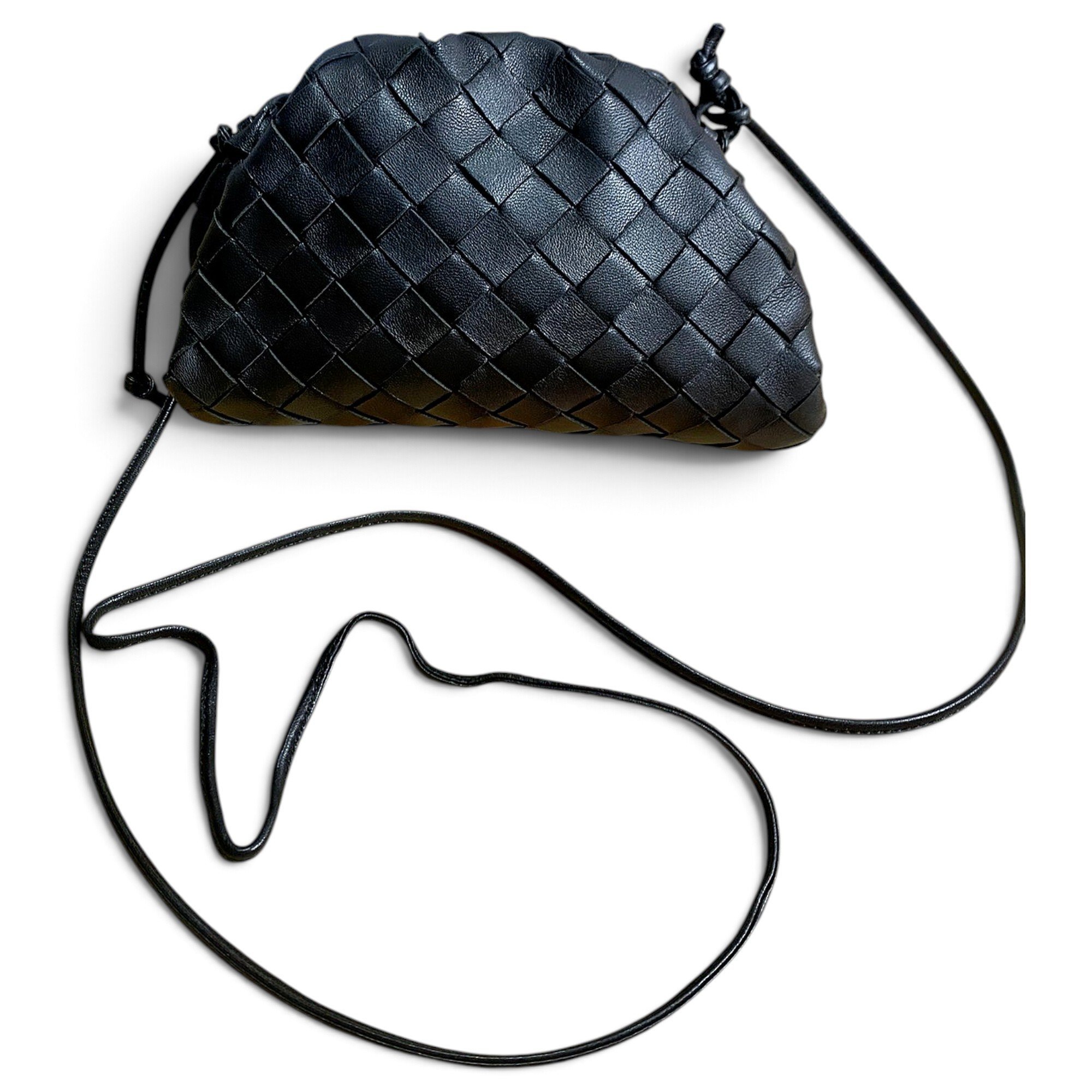 Pouch leather handbag