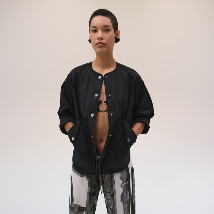 Noir Jacket With Equestrian Details