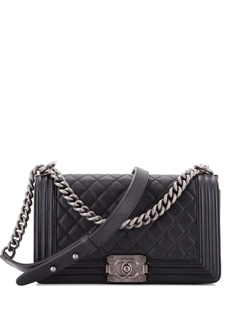 Boy Flap Bag Quilted Caviar Old Medium crossbody bag