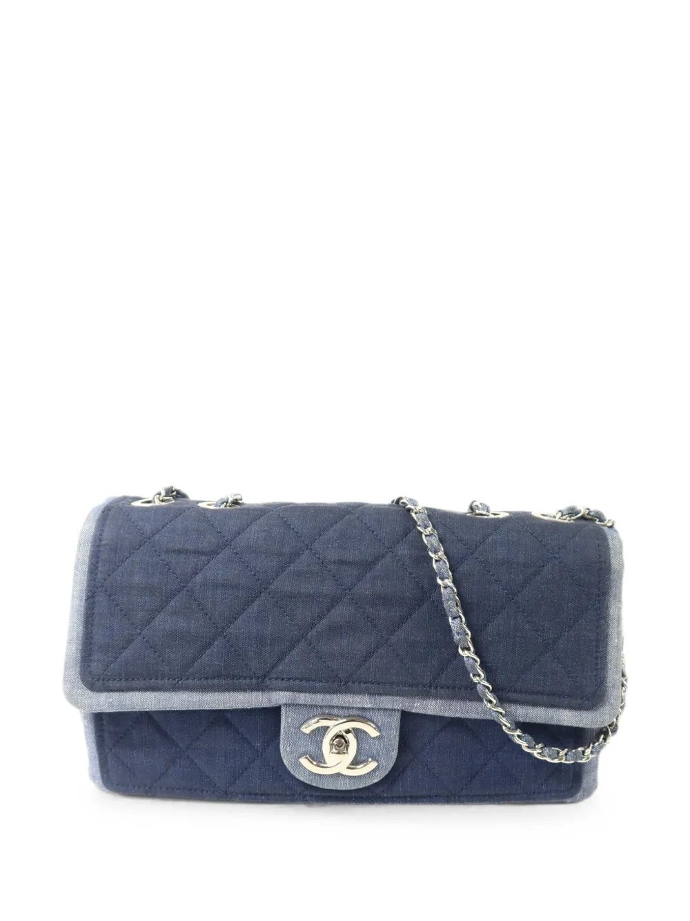 quilted CC turn-lock shoulder bag