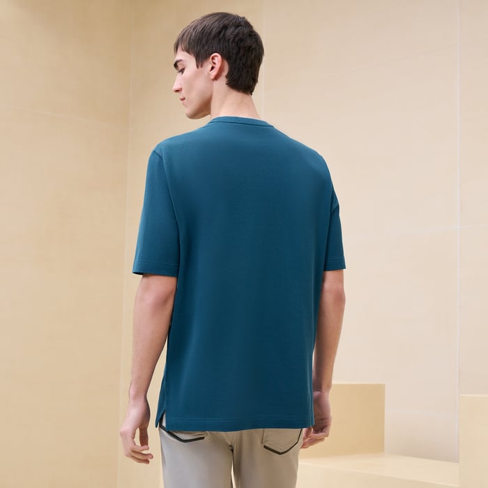 Pétrole "Piqures Sellier" T-shirt