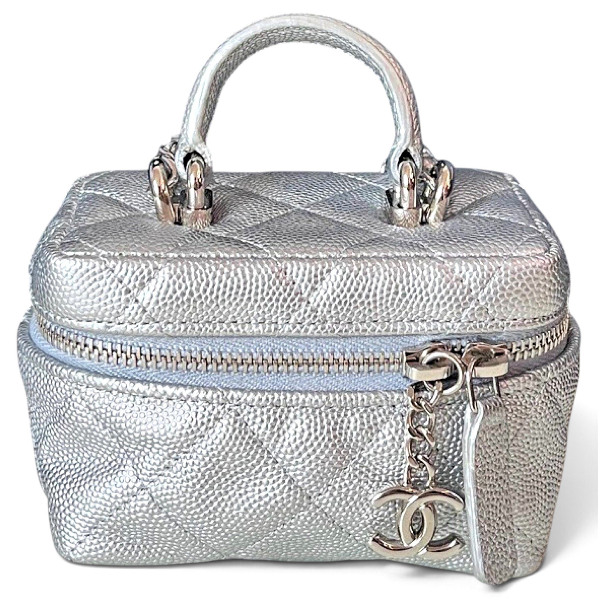 Vanity leather handbag