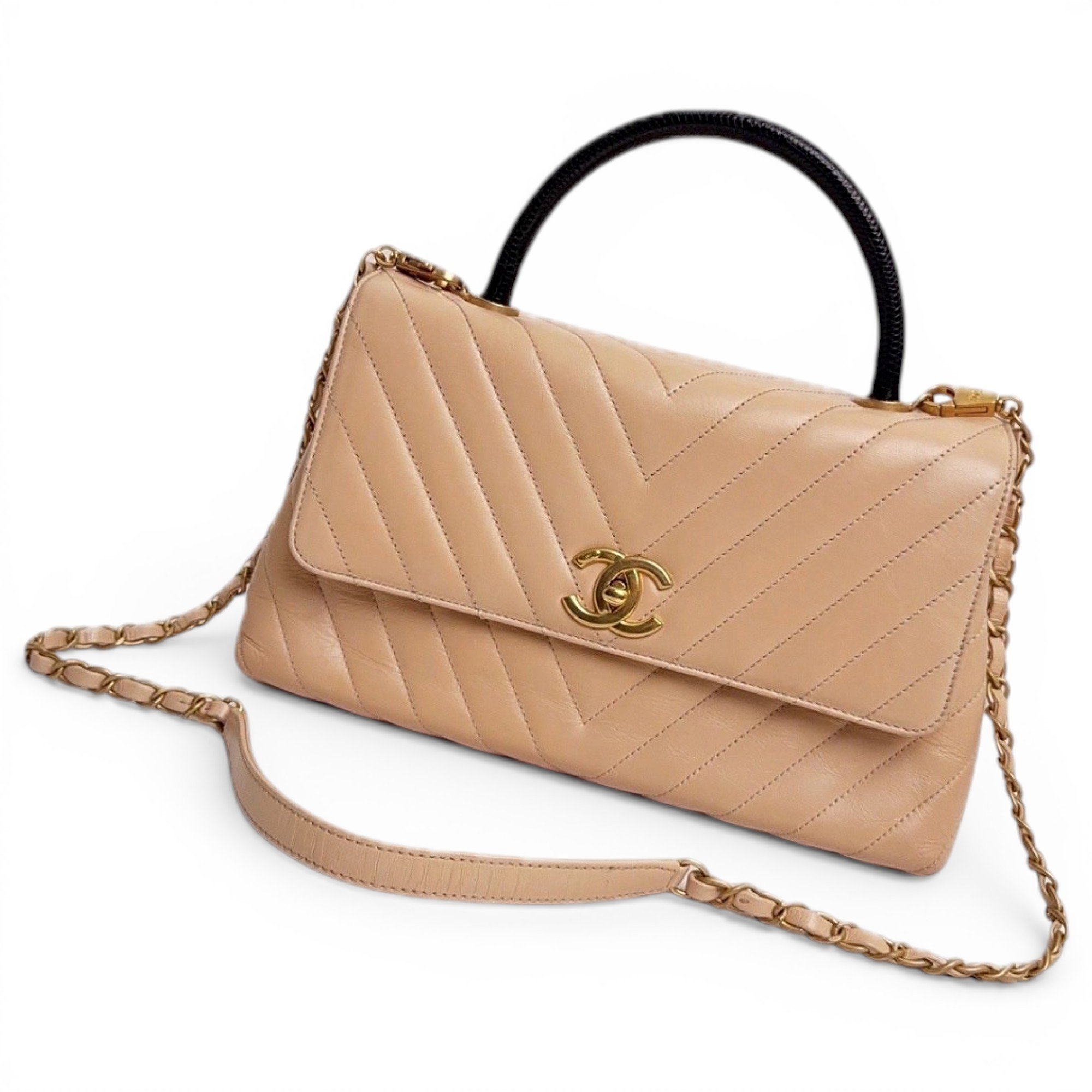 Coco Handle leather handbag