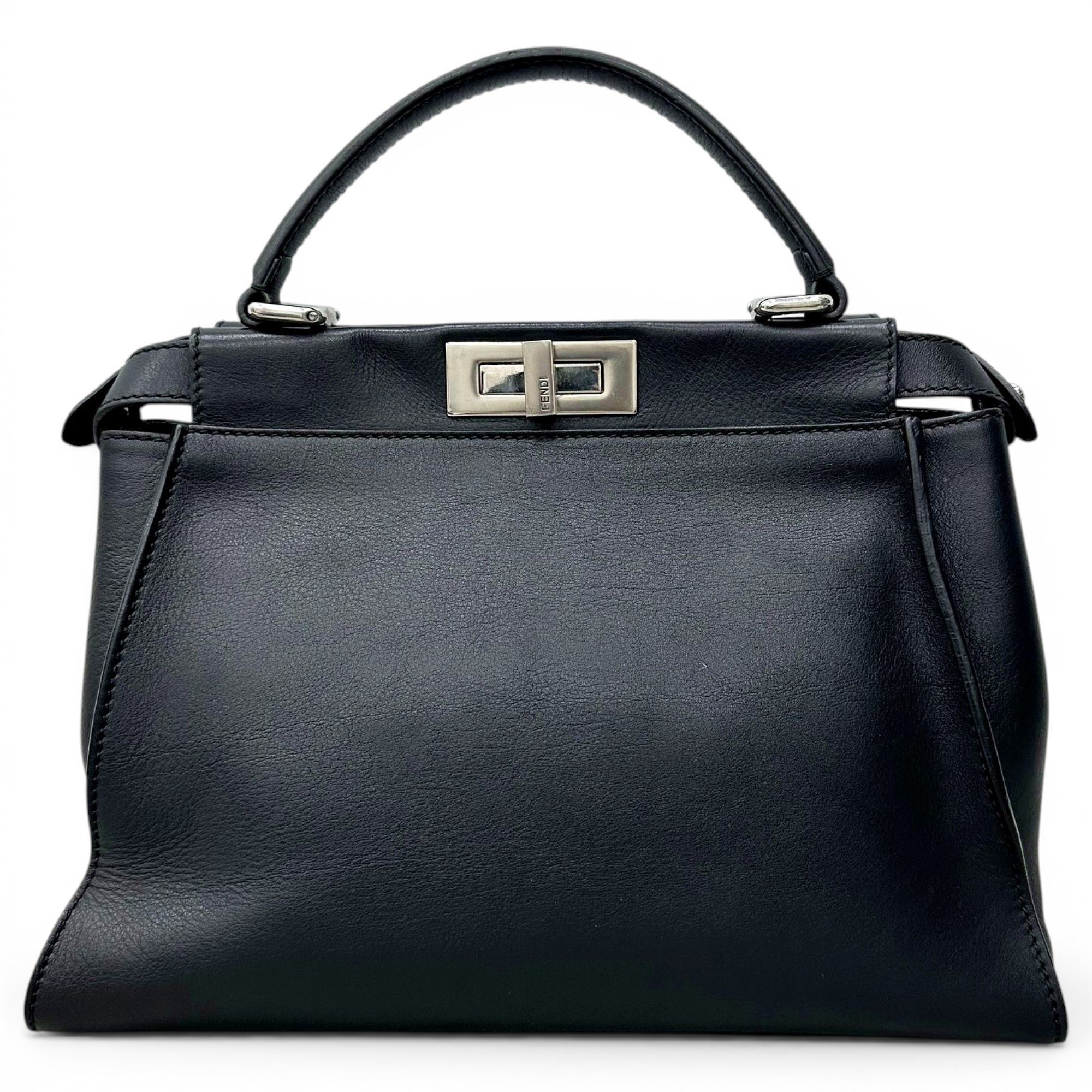 Peekaboo leather handbag
