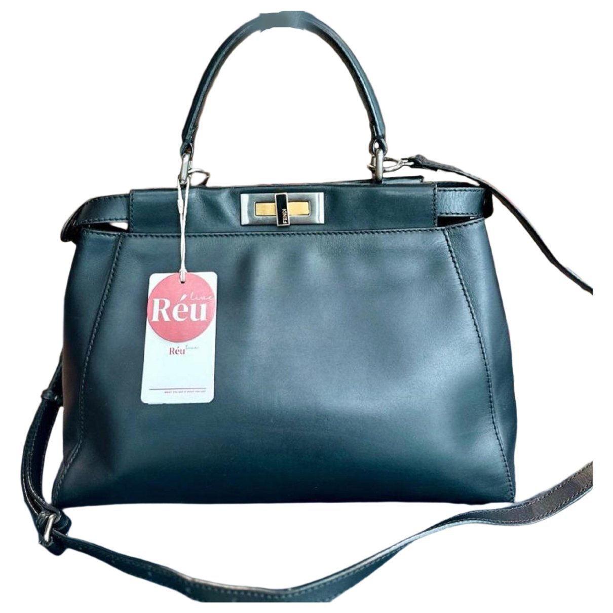 Peekaboo leather handbag