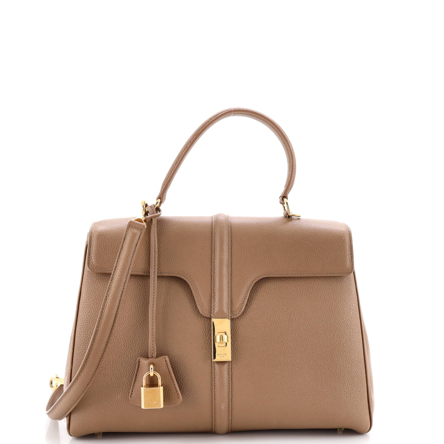 16 Top Handle Bag Grained Calfskin Medium