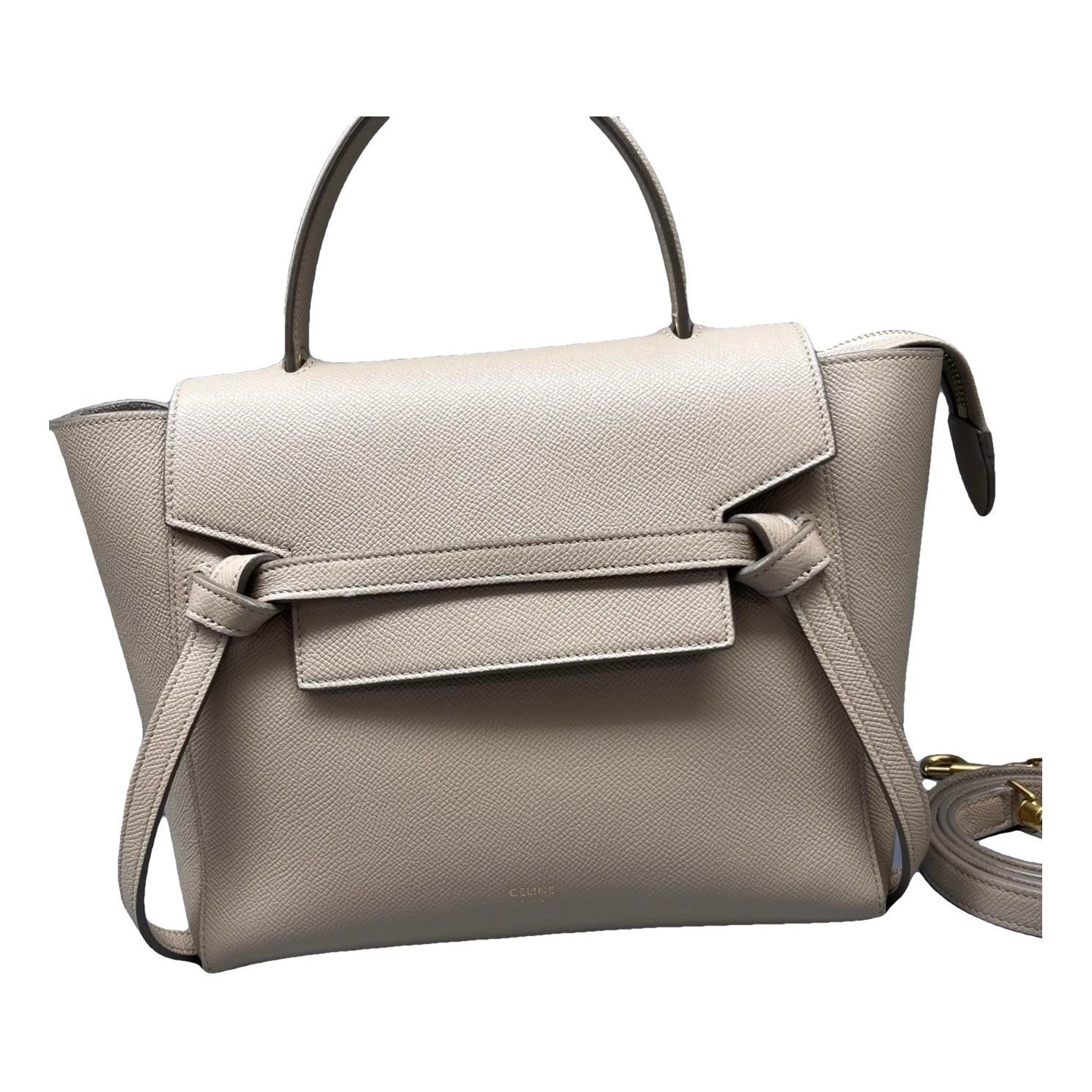 Belt leather handbag