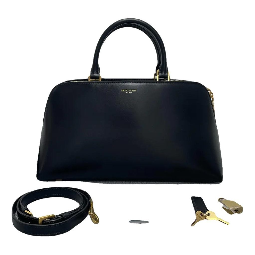 Leather bowling bag