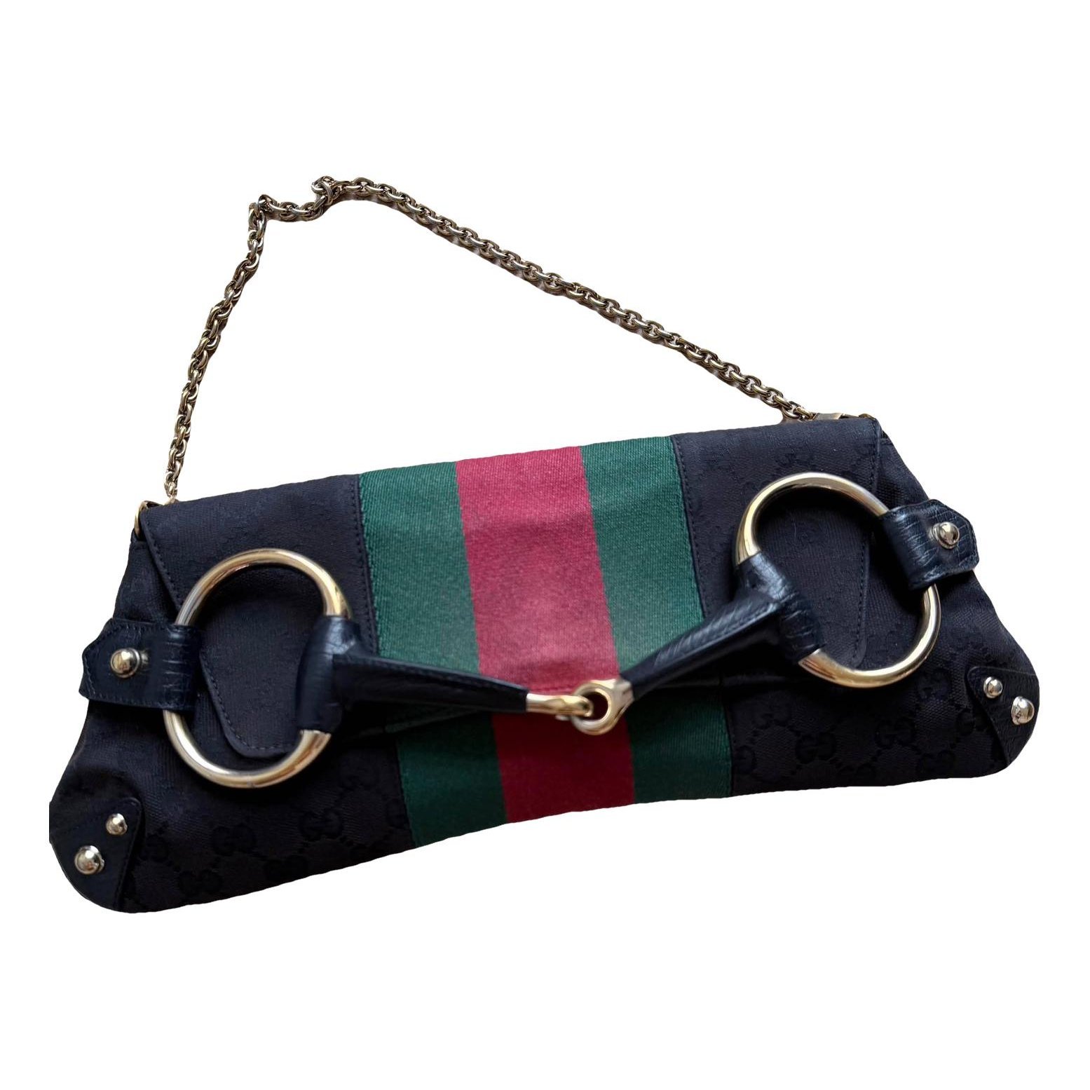 Leather clutch bag