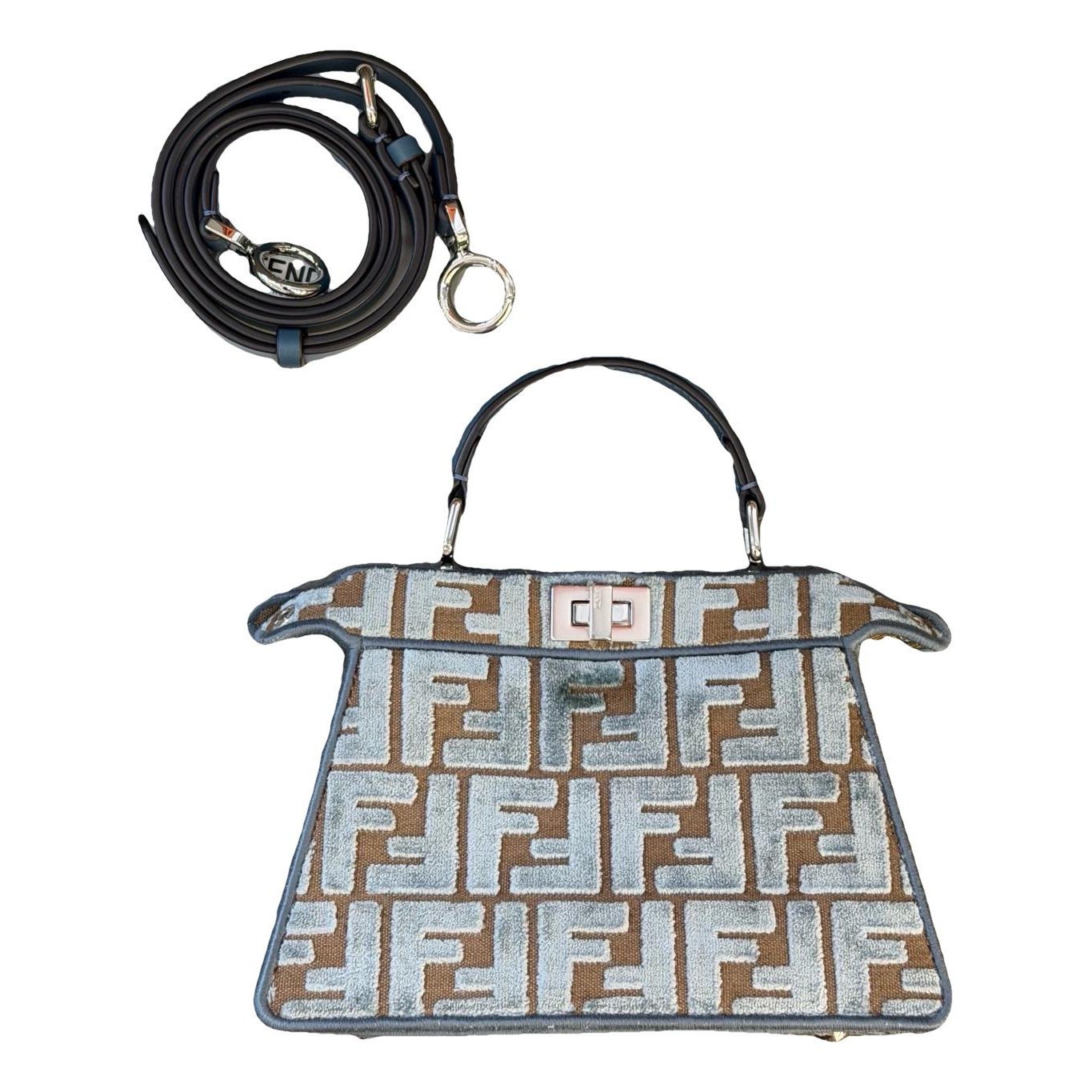 Peekaboo IseeU velvet handbag