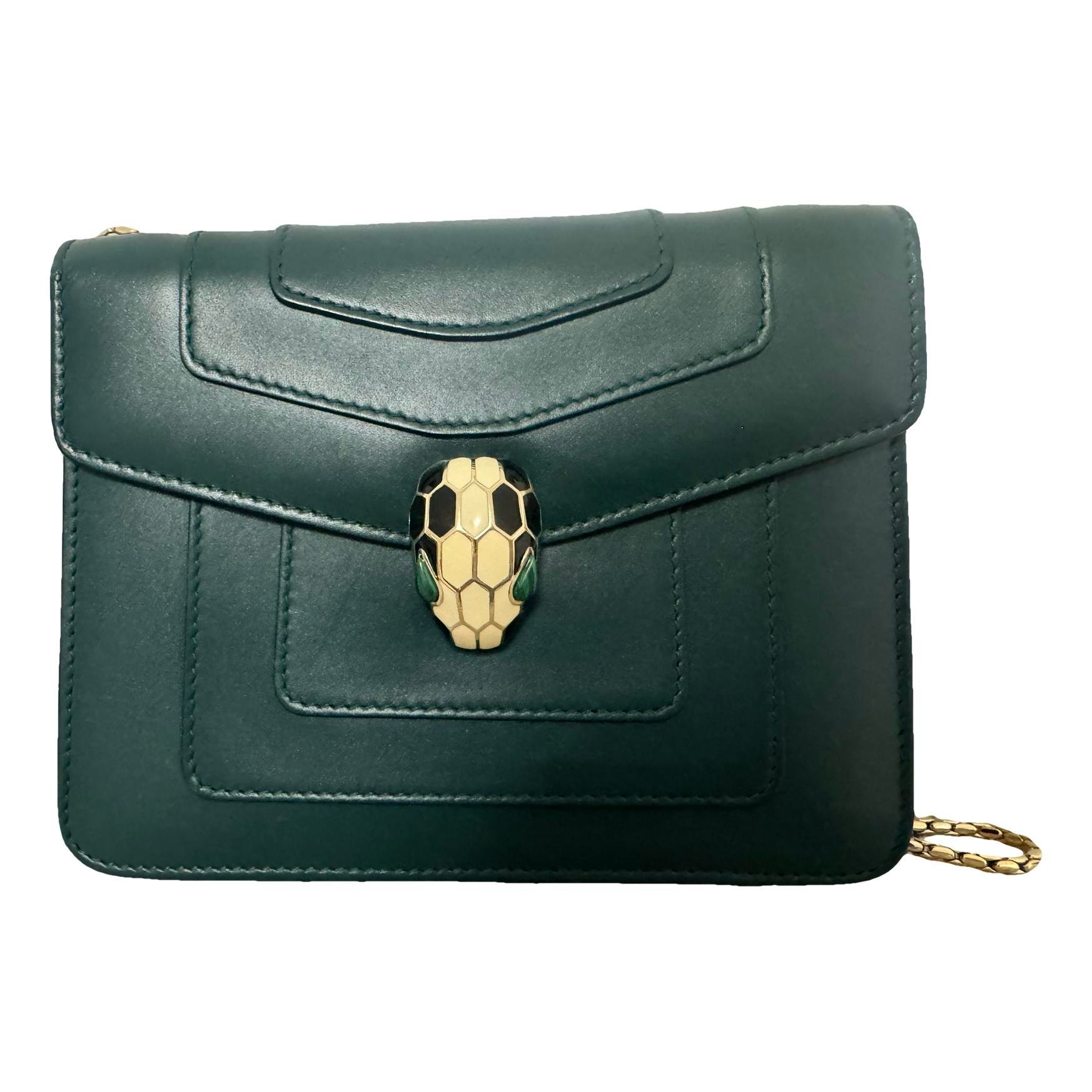 Serpenti leather handbag