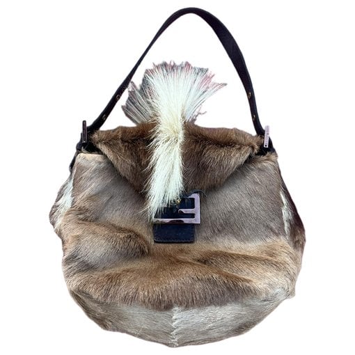 Faux fur handbag