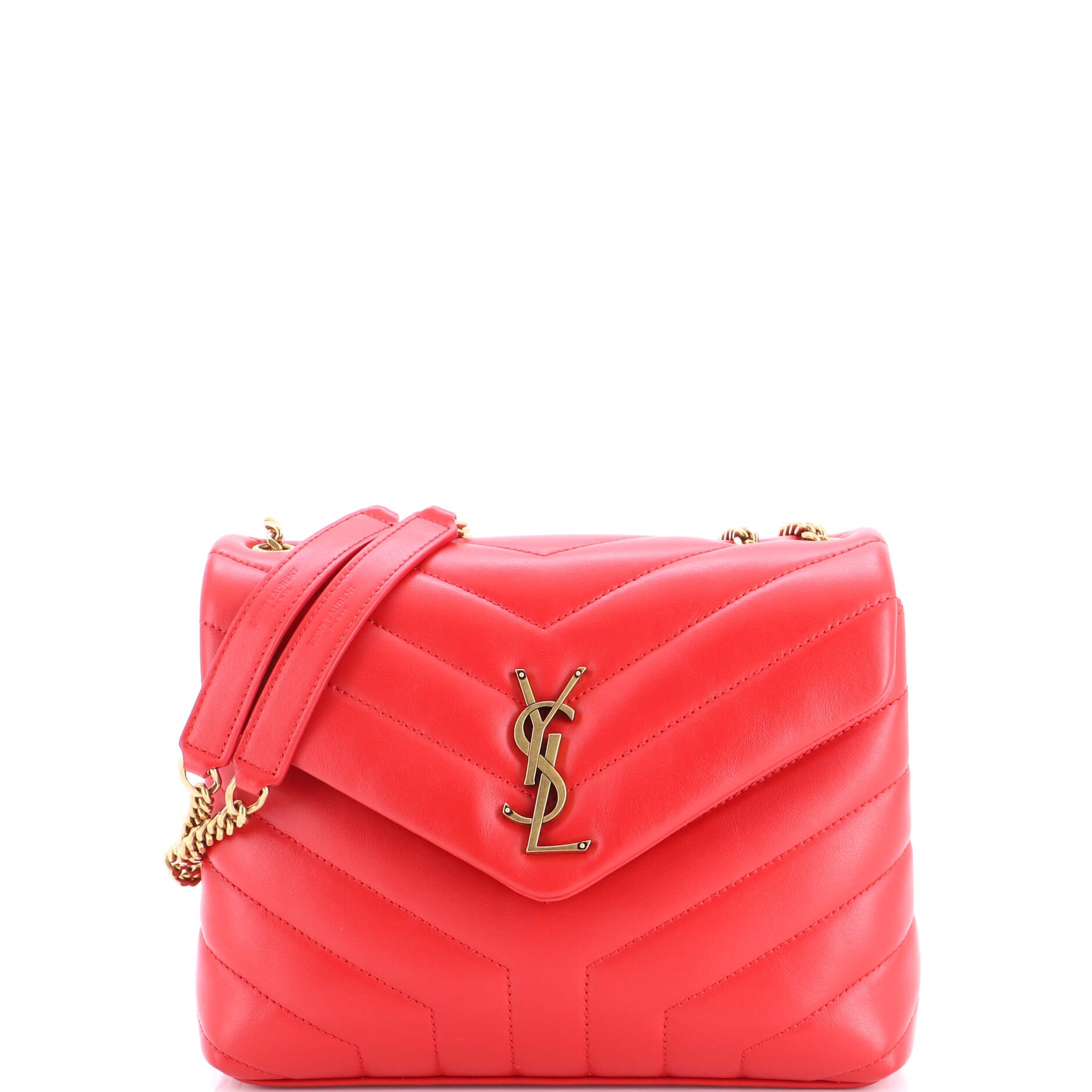 Loulou Shoulder Bag Matelasse Chevron Leather Small