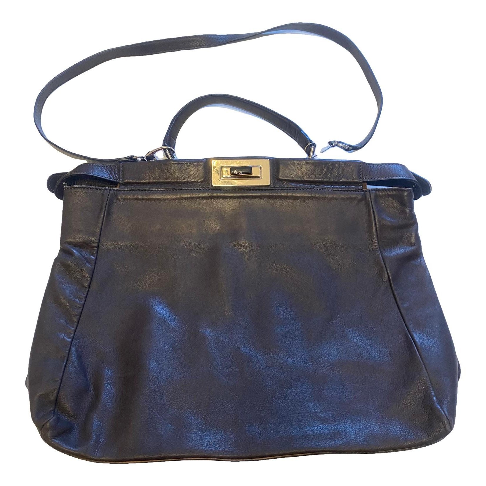 Peekaboo leather handbag