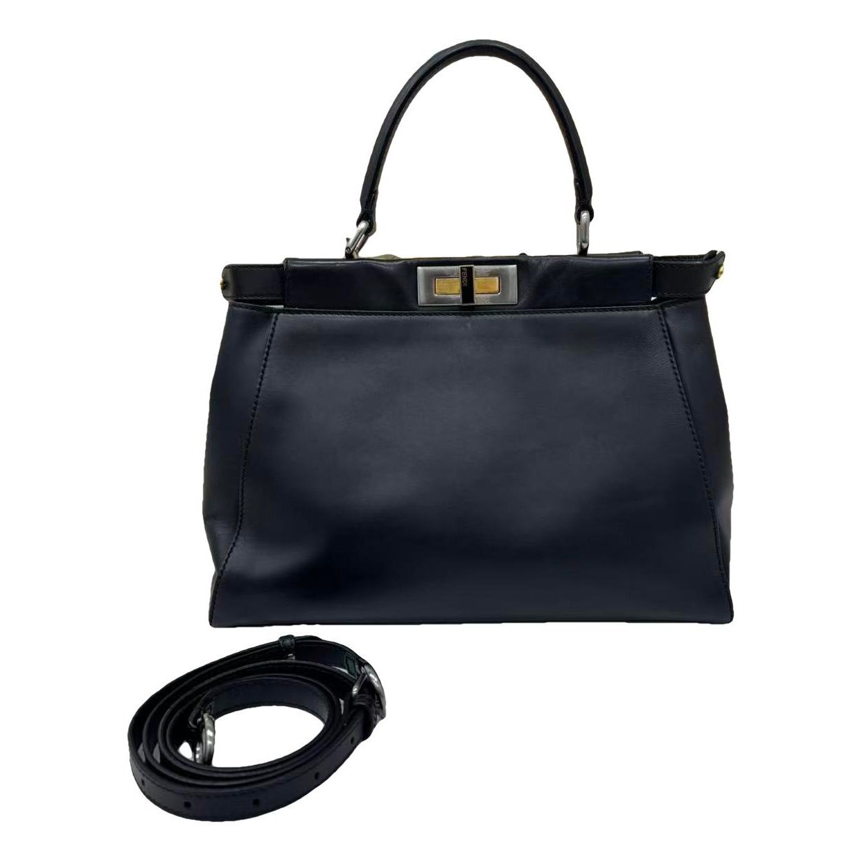 Peekaboo leather handbag