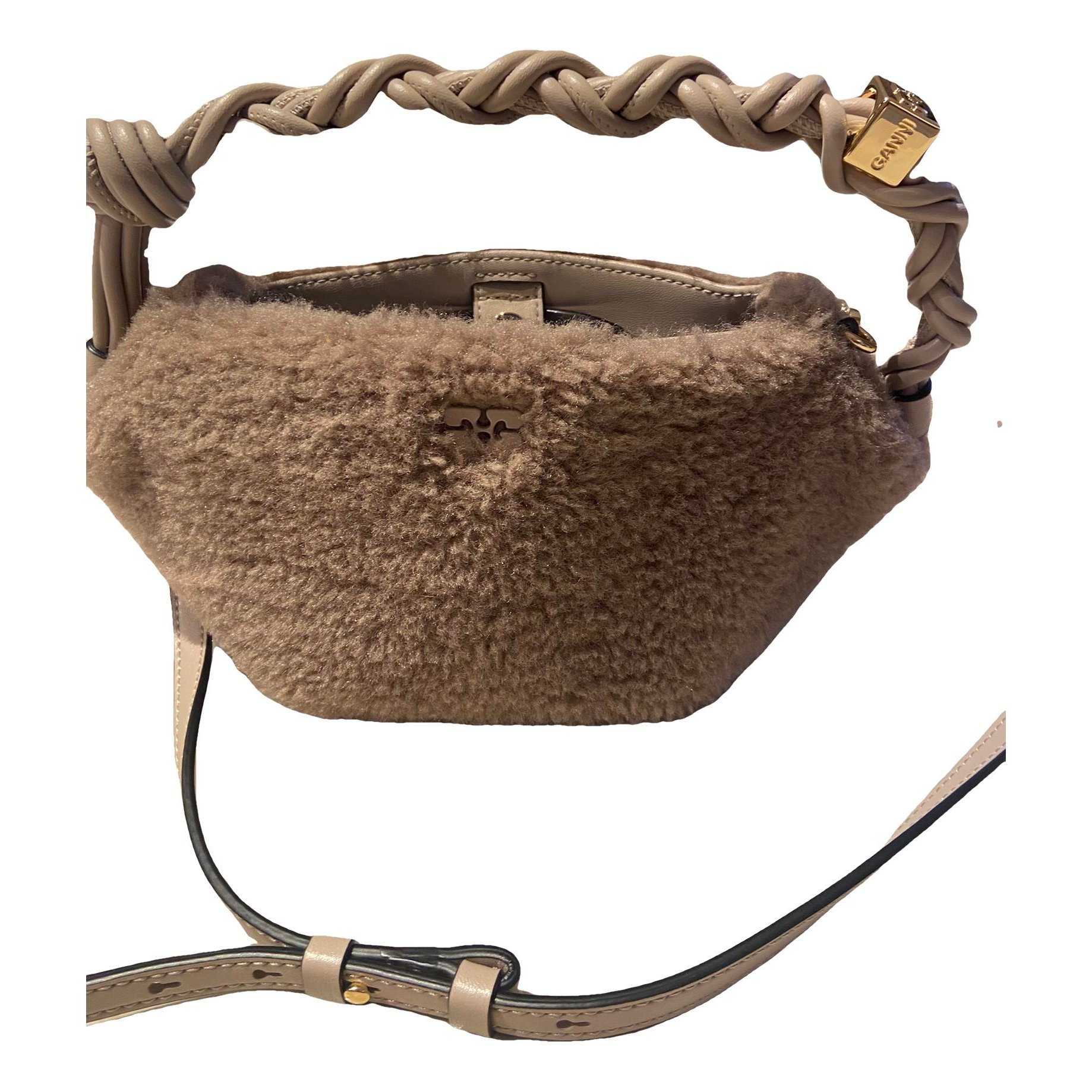 Ganni Leather crossbody bag