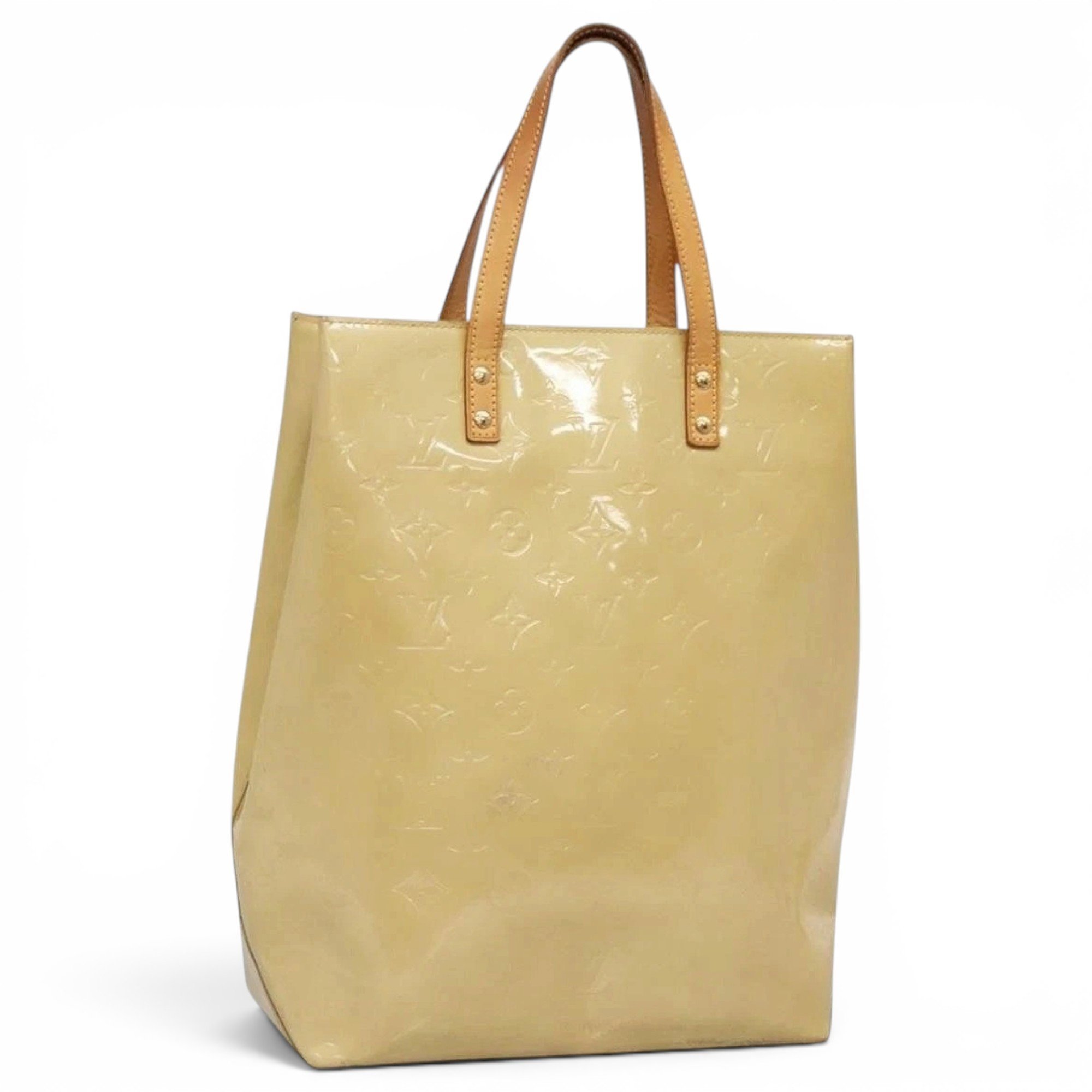 Reade patent leather handbag