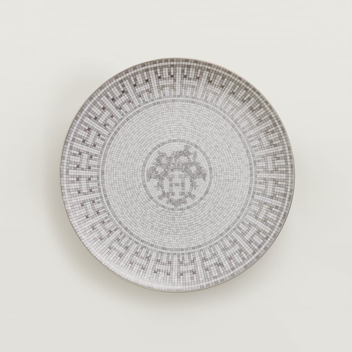 Sans Coloris Mosaique Au 24 Platinum Dessert Plate