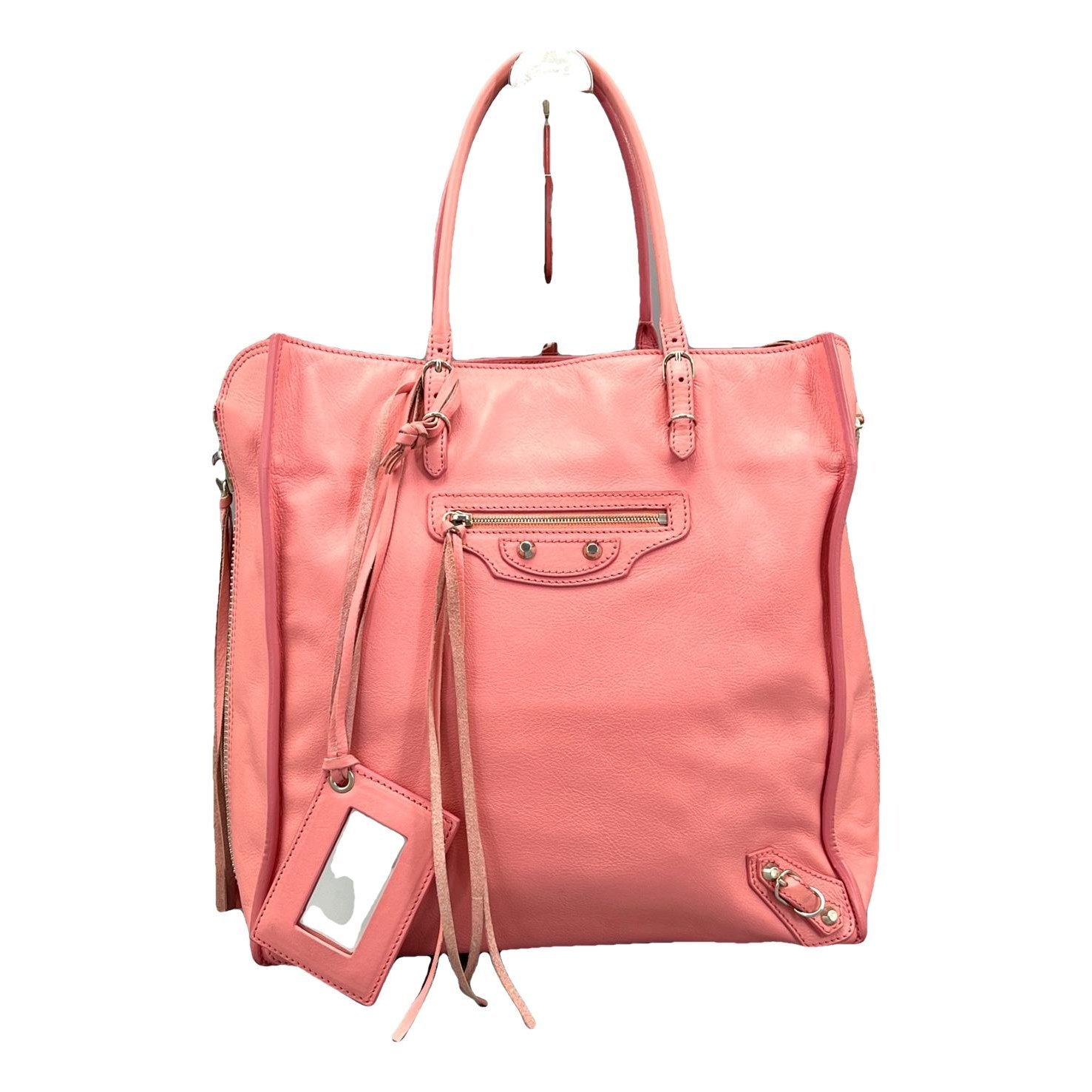 Weekender leather handbag