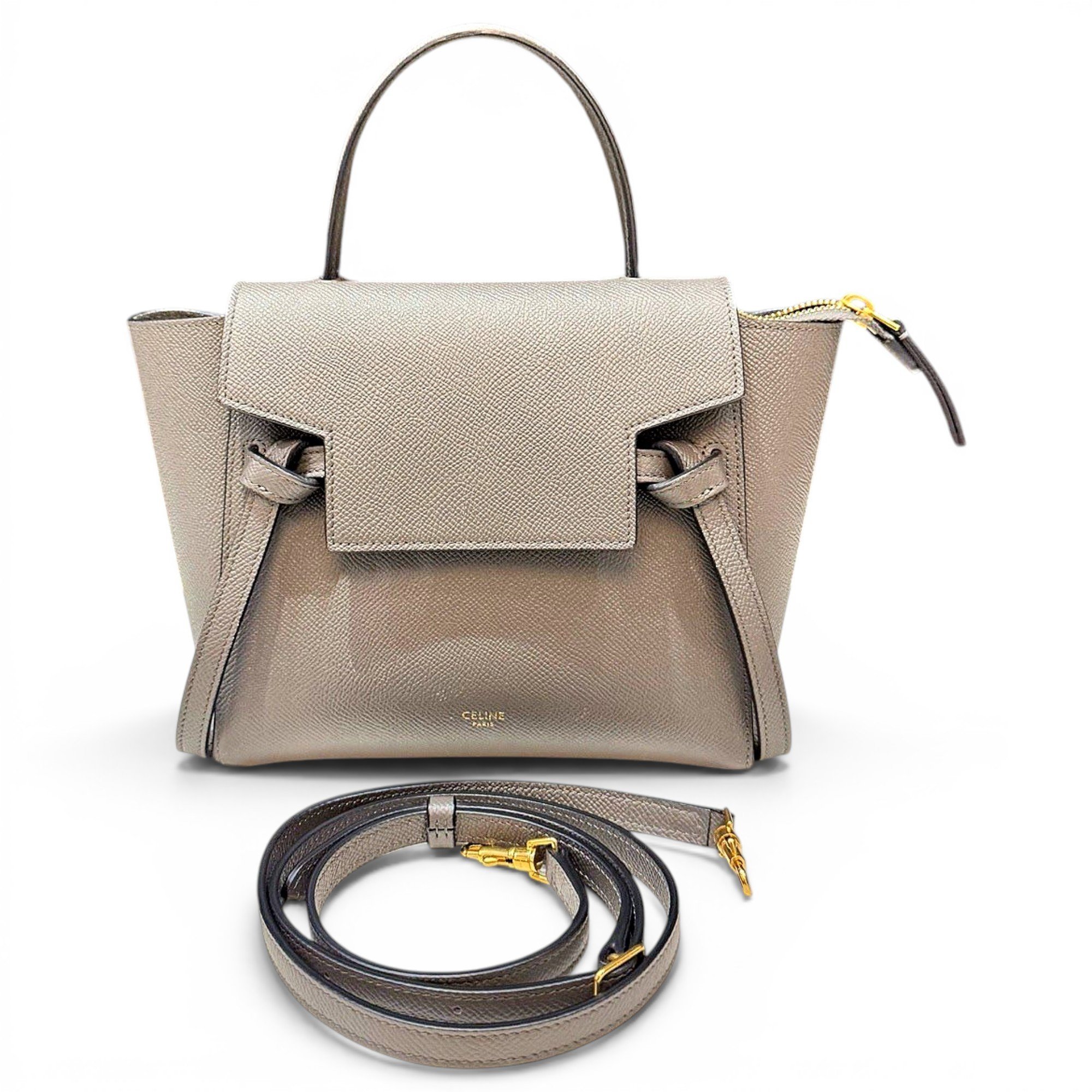 Belt leather handbag