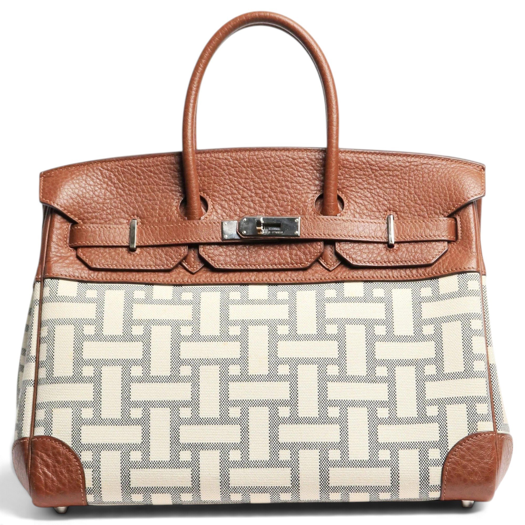 Birkin 35 leather handbag