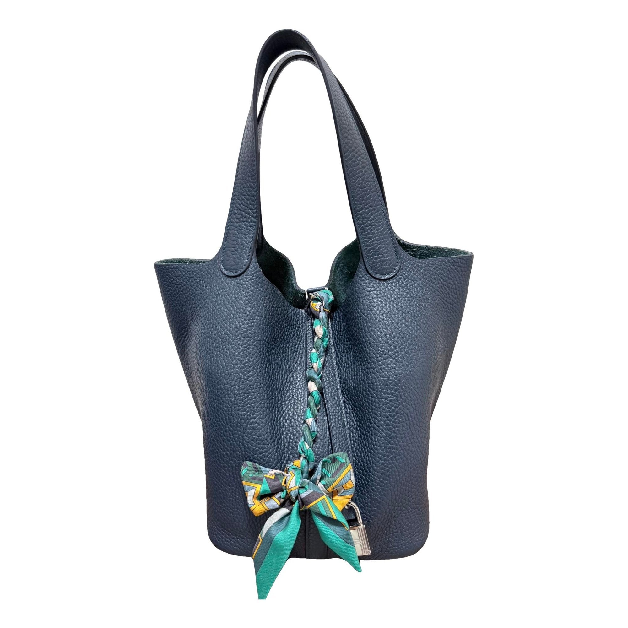 Picotin leather tote